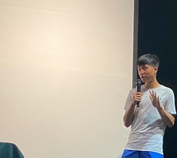 STEM Fair presentation — speaker on stage